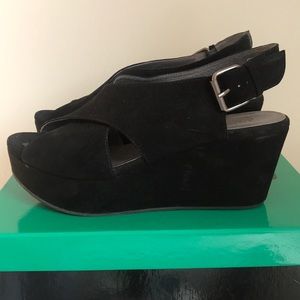 Chocolat Blu Suede Wedges